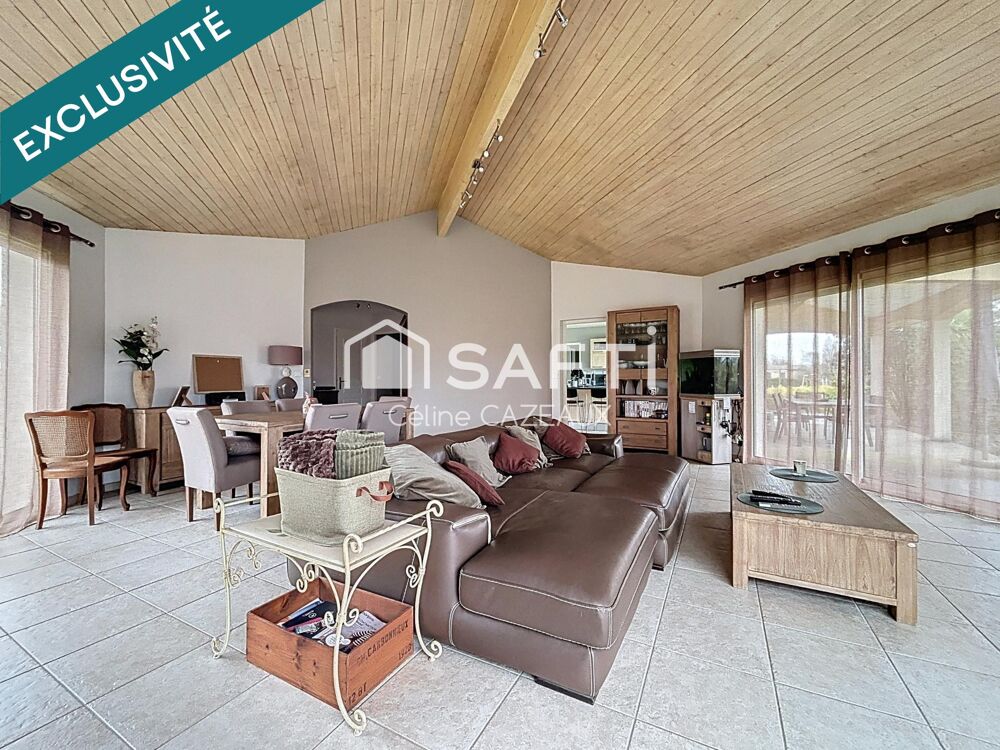 Plain-pied lumineux 136 m²  4 chambres  Jardin & Garage