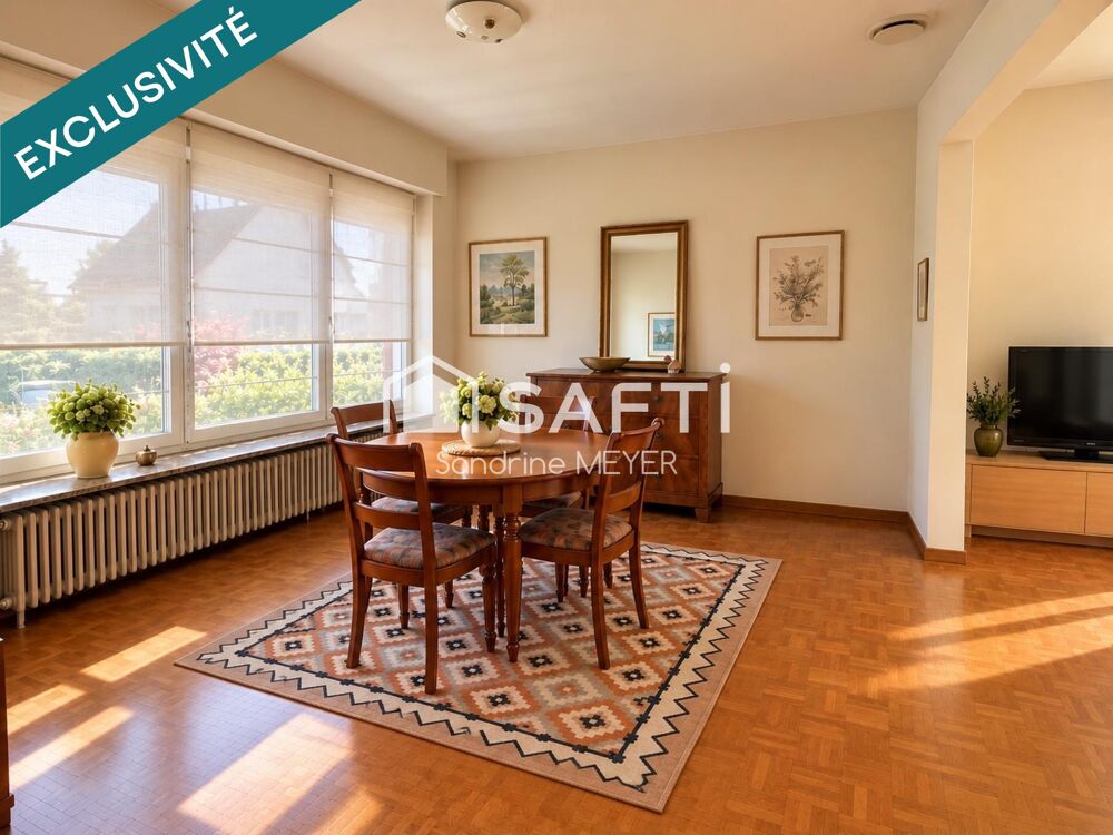 Vente Maison Maison plain-pied 105m², sous-sol, jardin, piscine Souffelweyersheim