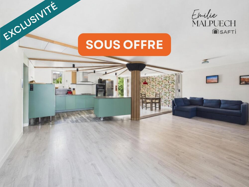 Maison familiale 4 chambres avec jardin et grand garage