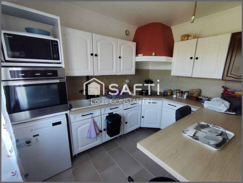 Vente Maison sous-sol, terrain constructible, 4 chambres, bureau, cuisine, véranda, vie de plain pied, arrêt de bus, chauffage PAC Saint-julien