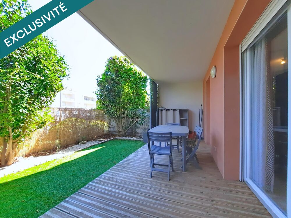 Vente Appartement T1 bis en rez-de-jardin avec parking et terrasse Saleilles