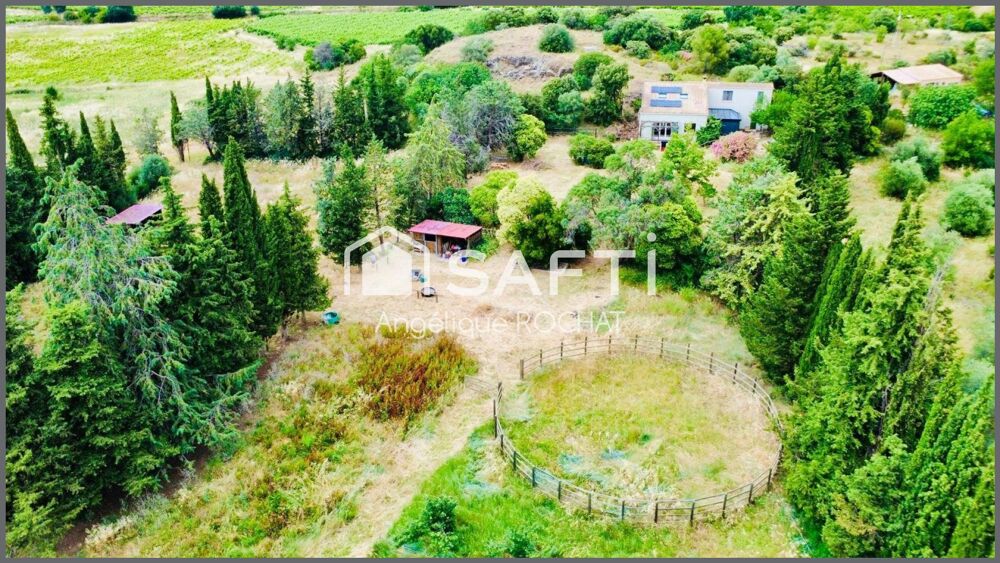 Maison de campagne avec 4 hectares de prairie garage box chevaux à Fontès