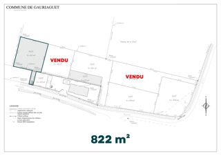  Terrain à vendre 822 m²