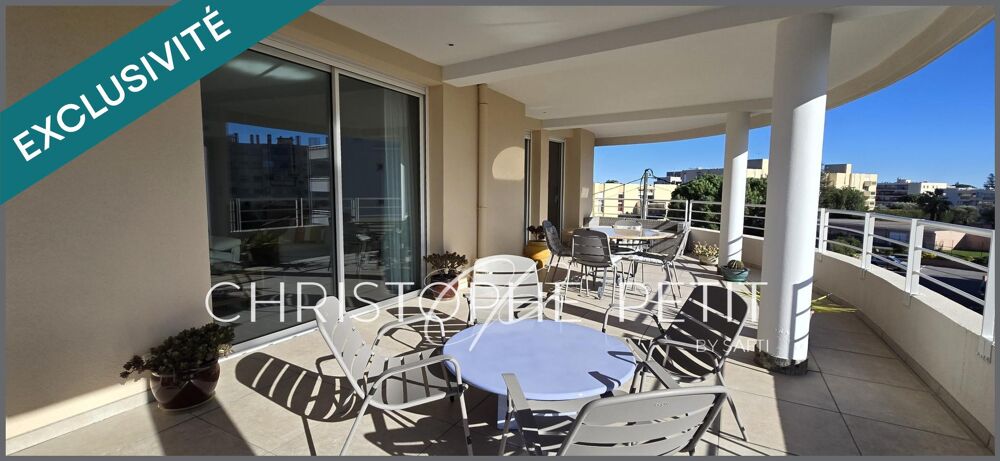 Vente Appartement Magnifique 4 pièces de 100m² avec terrasse de 42m² sud et vue mer, garage et cave Antibes