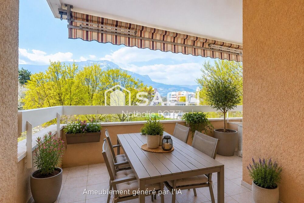 T4 climatisé à Echirolles Village de 83m2 avec terrasses