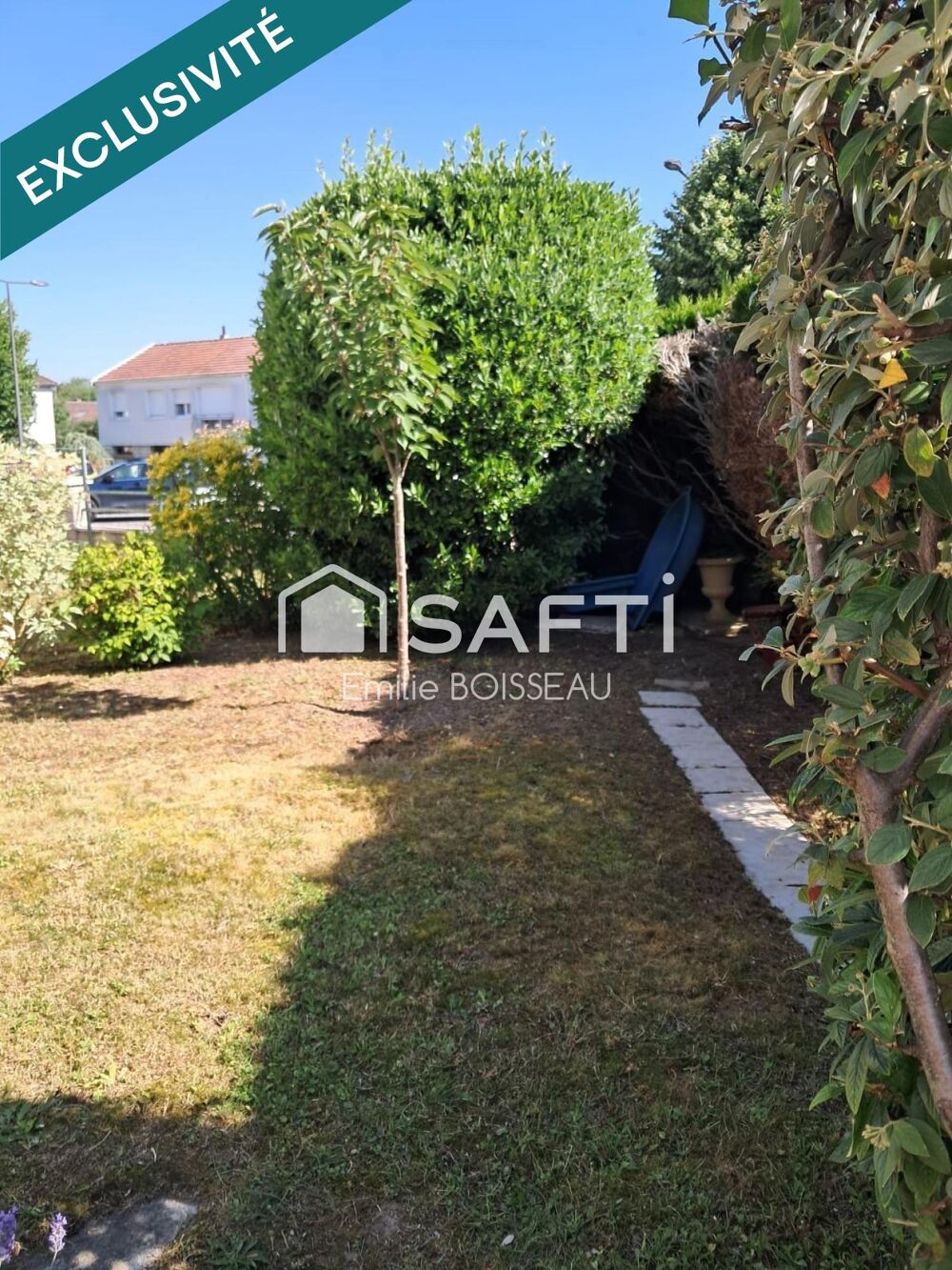 Maison 4 chambres sous sol jardin