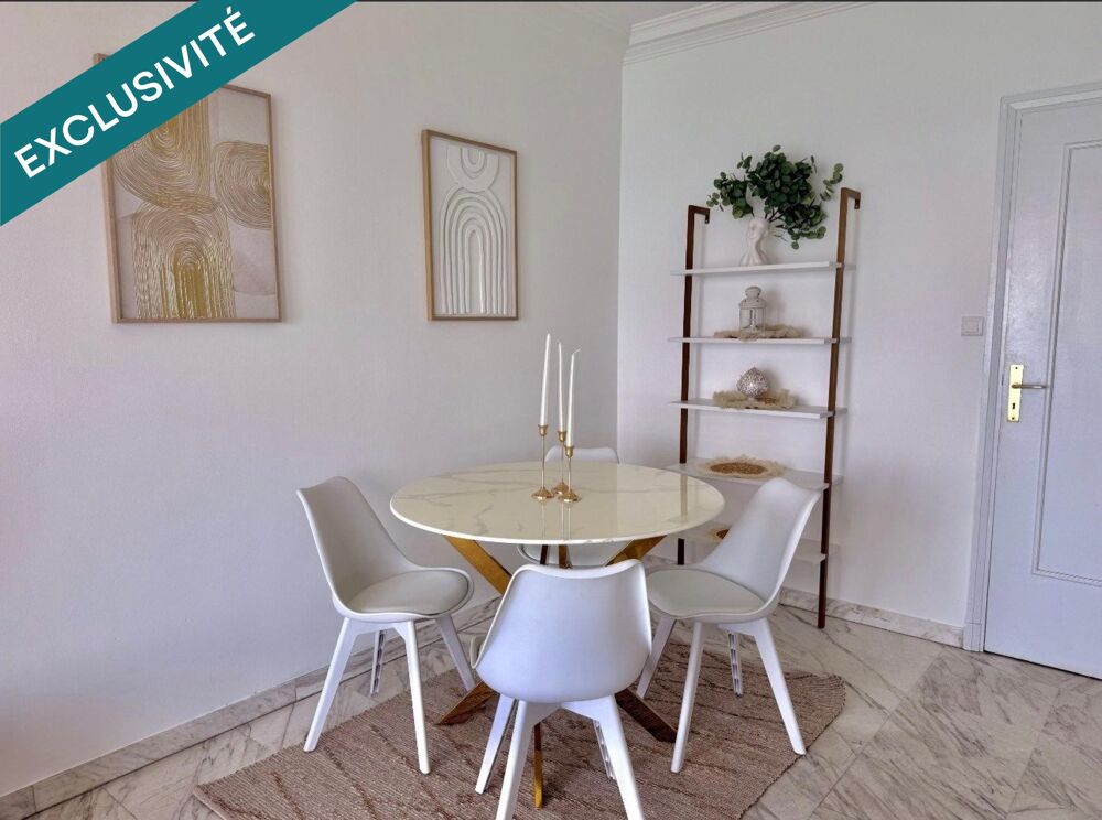 Vente Appartement Studio bord de mer, terrasse et vue panoramique Menton