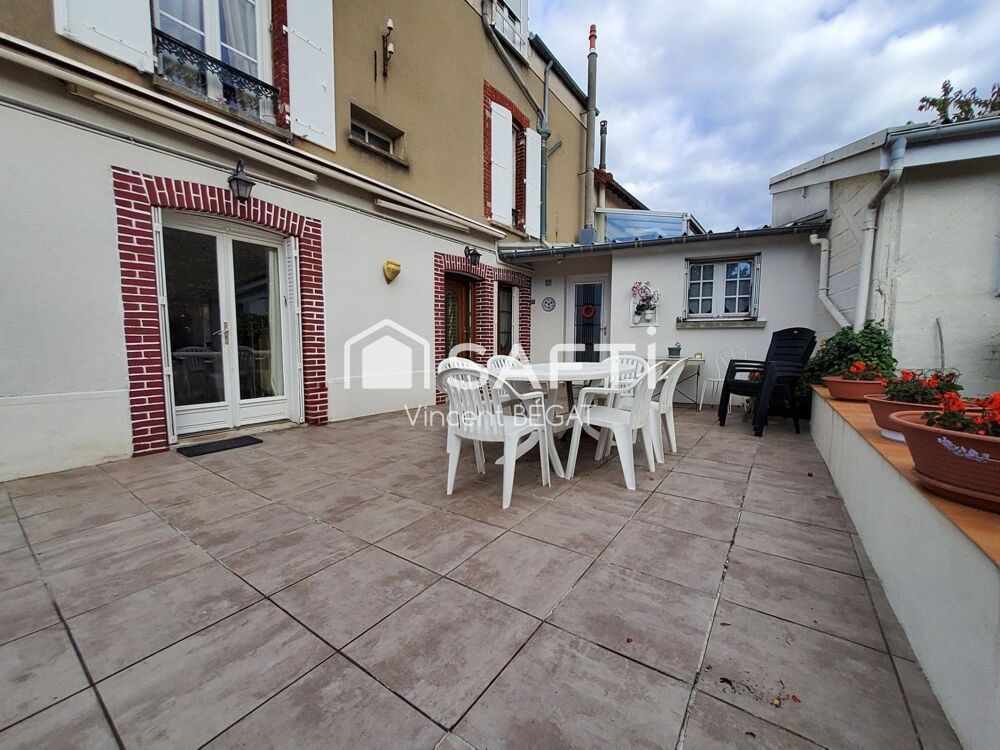 Gare à pied maison 150m² 5 chambres garage, jardin