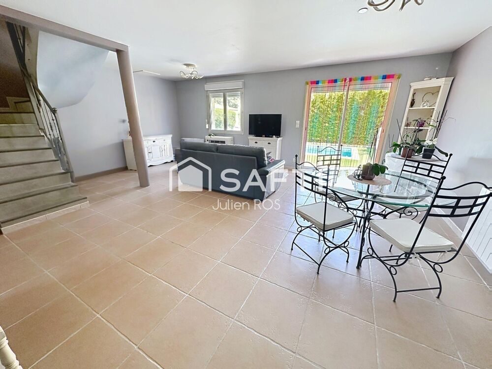 Coursan  Maison familiale 4 chambres avec piscine et suite parentale
