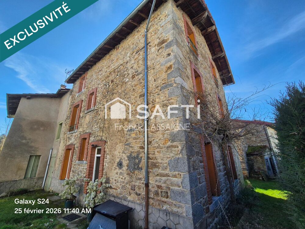 Maison en pierres 3 chambres avec jardin