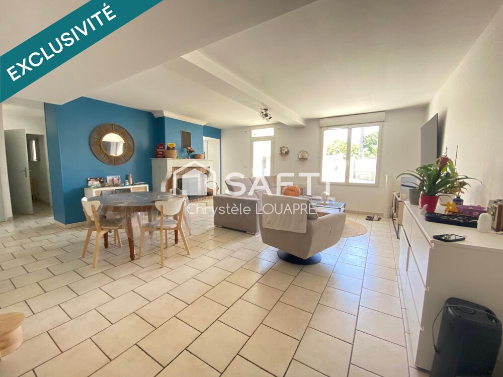 Maison 4 chambres avec garage et jardin