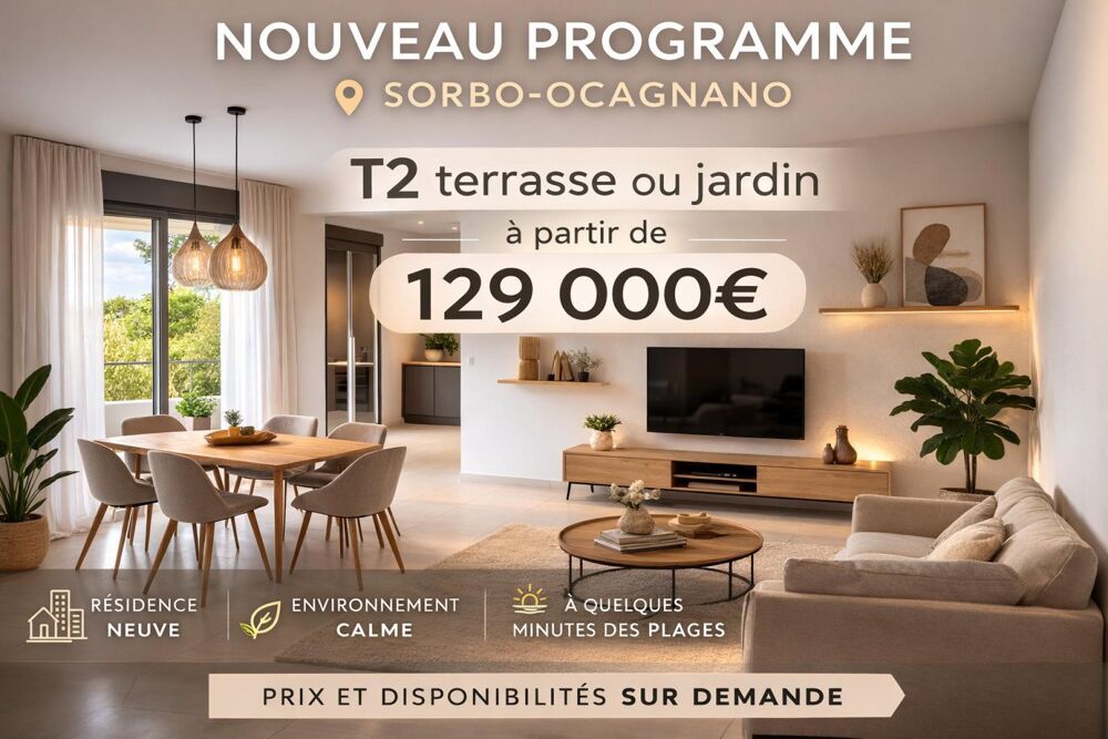 Vente Appartement T4 avec belle terrrasse proche mer Sorbo-ocagnano