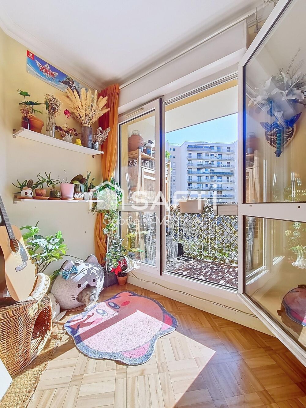 Appartement 3P avec balcon, cave et parking