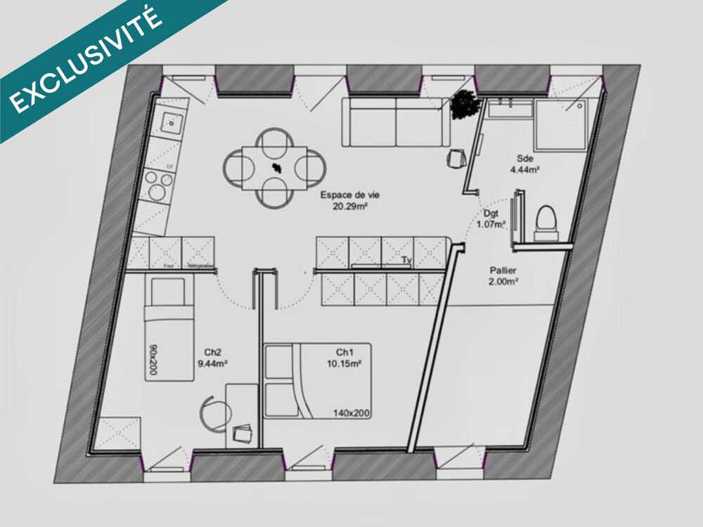 Vente Appartement Appartement T3 - Audierne centre Audierne