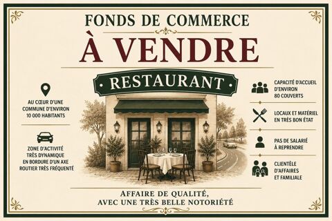 Belle affaire de restauration avec un emplacement de premier ordre et  une excellente notori&eacute;t&eacute; ! 158000 85000 La roche-sur-yon