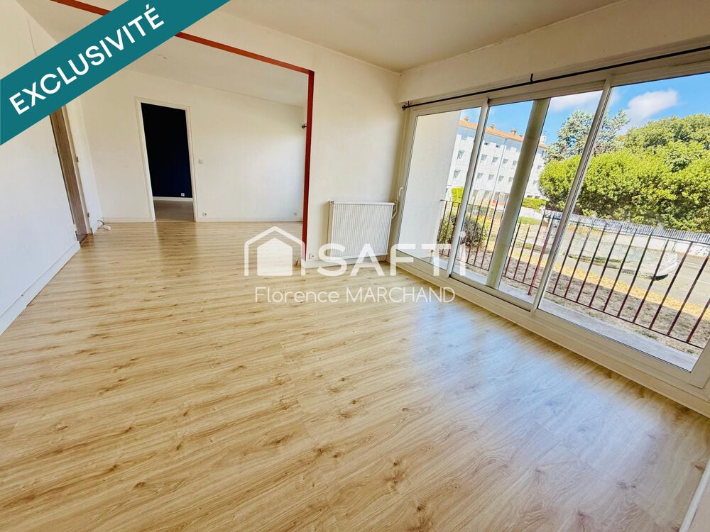 Vente Appartement T2 TRÉS LUMINEUX AVEC BALCONS CAVE ET STATIONNEMENT PRIVATIF La rochelle