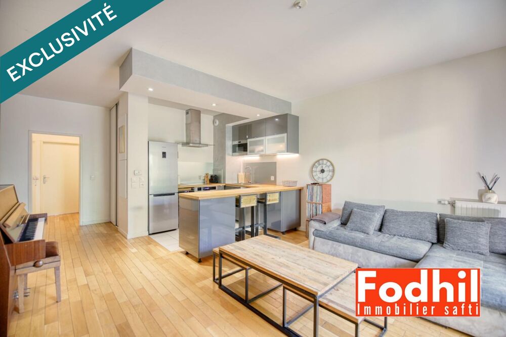 Appartement 3 pièces 62 m² avec terasse et jardin, parking et cave.