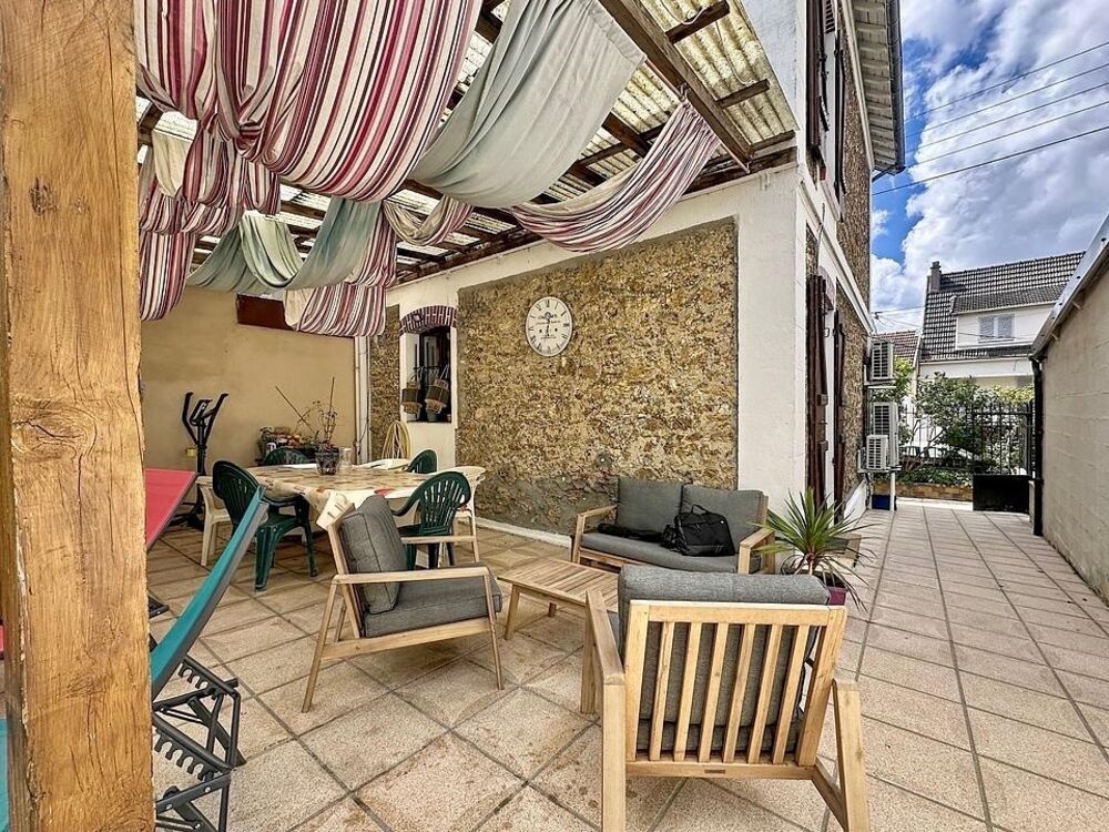 Maison meulière avec jardin sud & garage  RER D à pied !