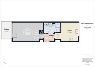  Appartement à vendre 1 pièce 33 m²