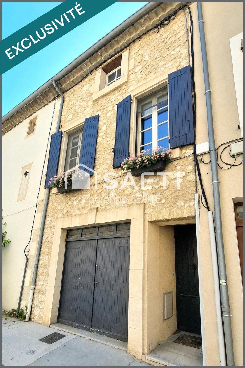 maison de ville 105 m2, 3 pièces, rénovée, 2 terrasses