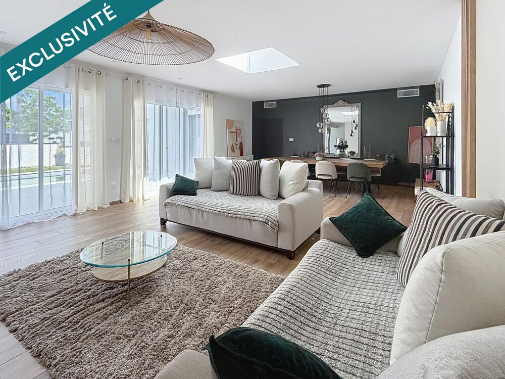 Vente Maison Champigny – Élégante maison contemporaine 8 Pièces 250 M2 avec piscine et sous-sol surélevé Reims