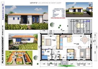 Maison  vendre 2 pices 54 m