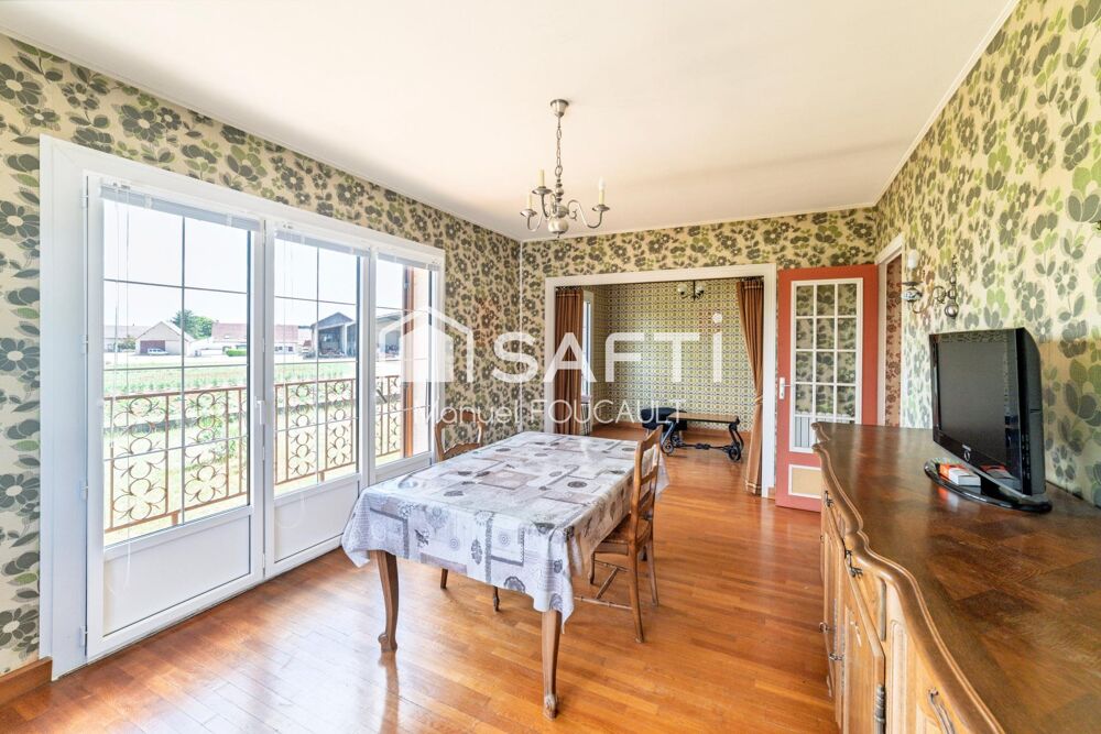 Vente Maison Maison 4 pièces de 76 m2 sur sous-sol complet et sur son terrain clos de 814 m2 Binges