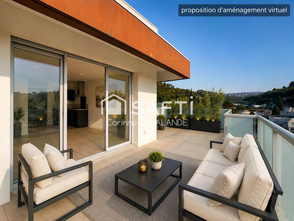 Vente Appartement Magnifique 3 pièces 62m2, terrasse, vue dégagée Cagnes-sur-mer