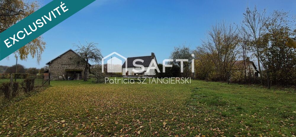 Maison en pierres au calme avec garage et terrain clos.