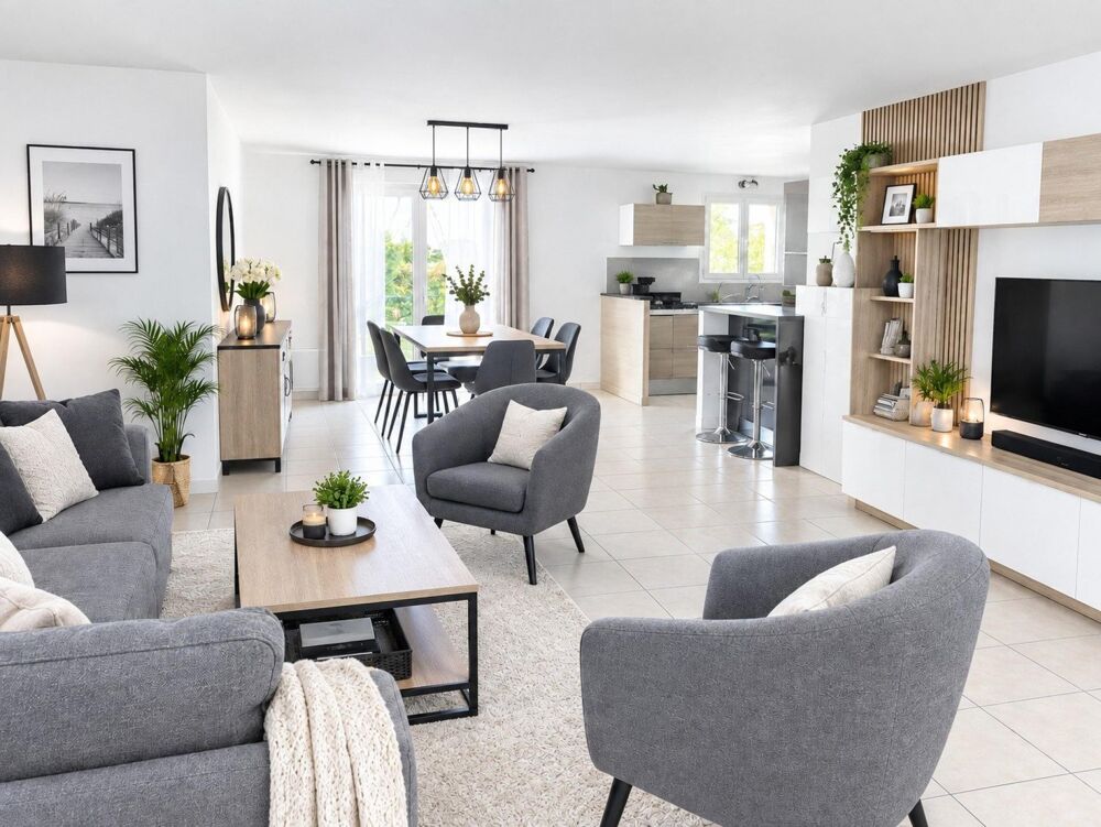 À VENDRE  Maison récente 3 chambres de 90 m2 avec garage le tout sur un terrain de 368 m2 à Saint-Michel-en-lHerm