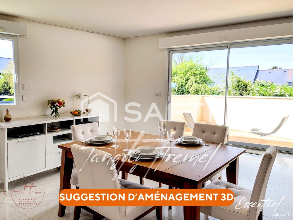 T3 Lomener  Terrasse  Garage  Parking