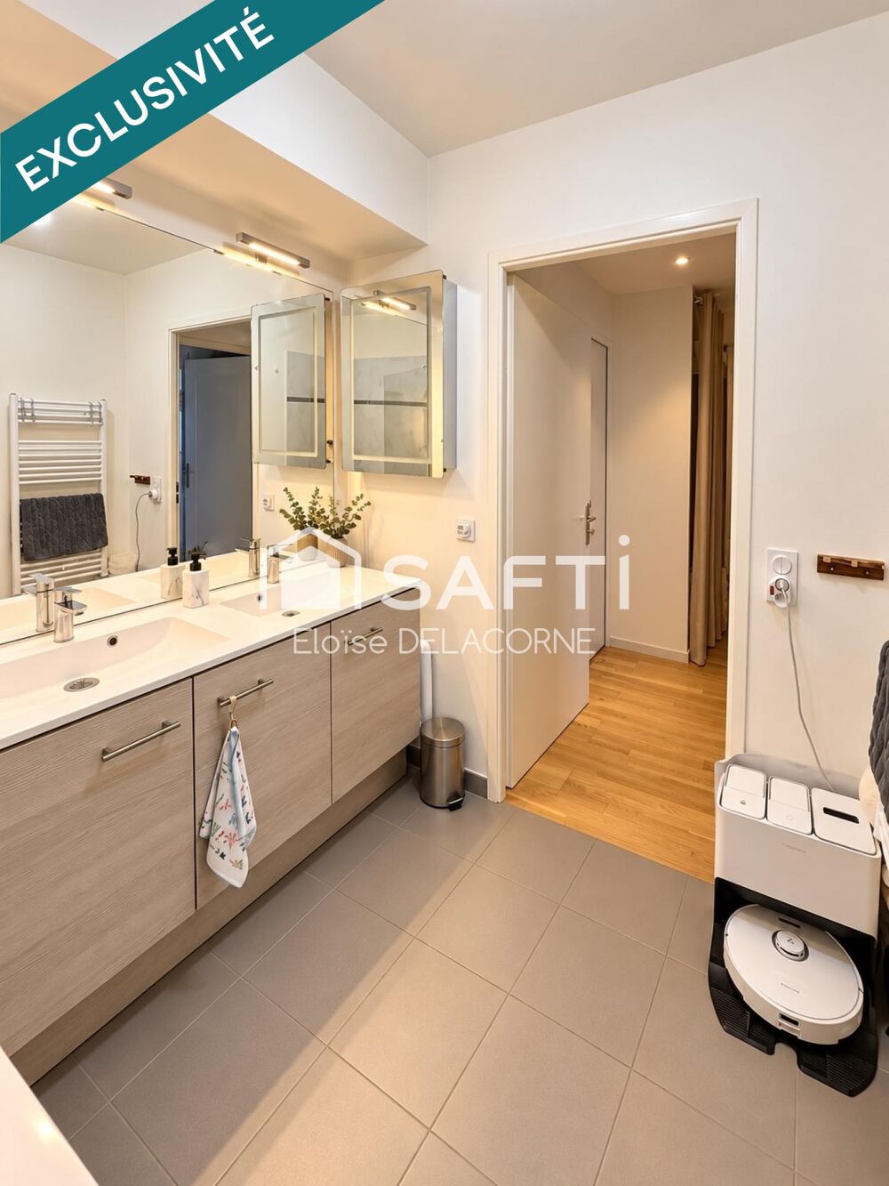 Vente Appartement T4 – 79 M² – 3 CHAMBRES – BALCON PLEIN SUD – 2 PARKINGS Vitry-sur-seine