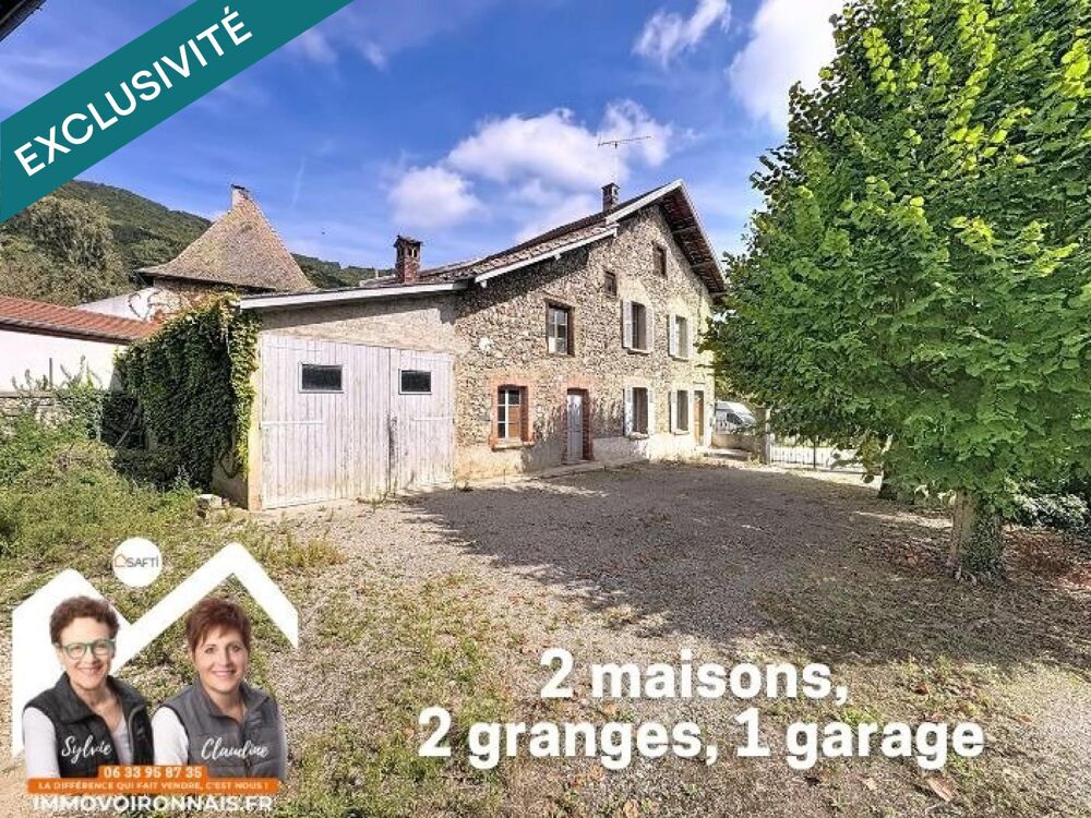 Vente Maison Ferme en pierre à réhabiliter, de 15 à 30% d'aides à la rénovation énergétiques possibles, grange et garage en plus La murette