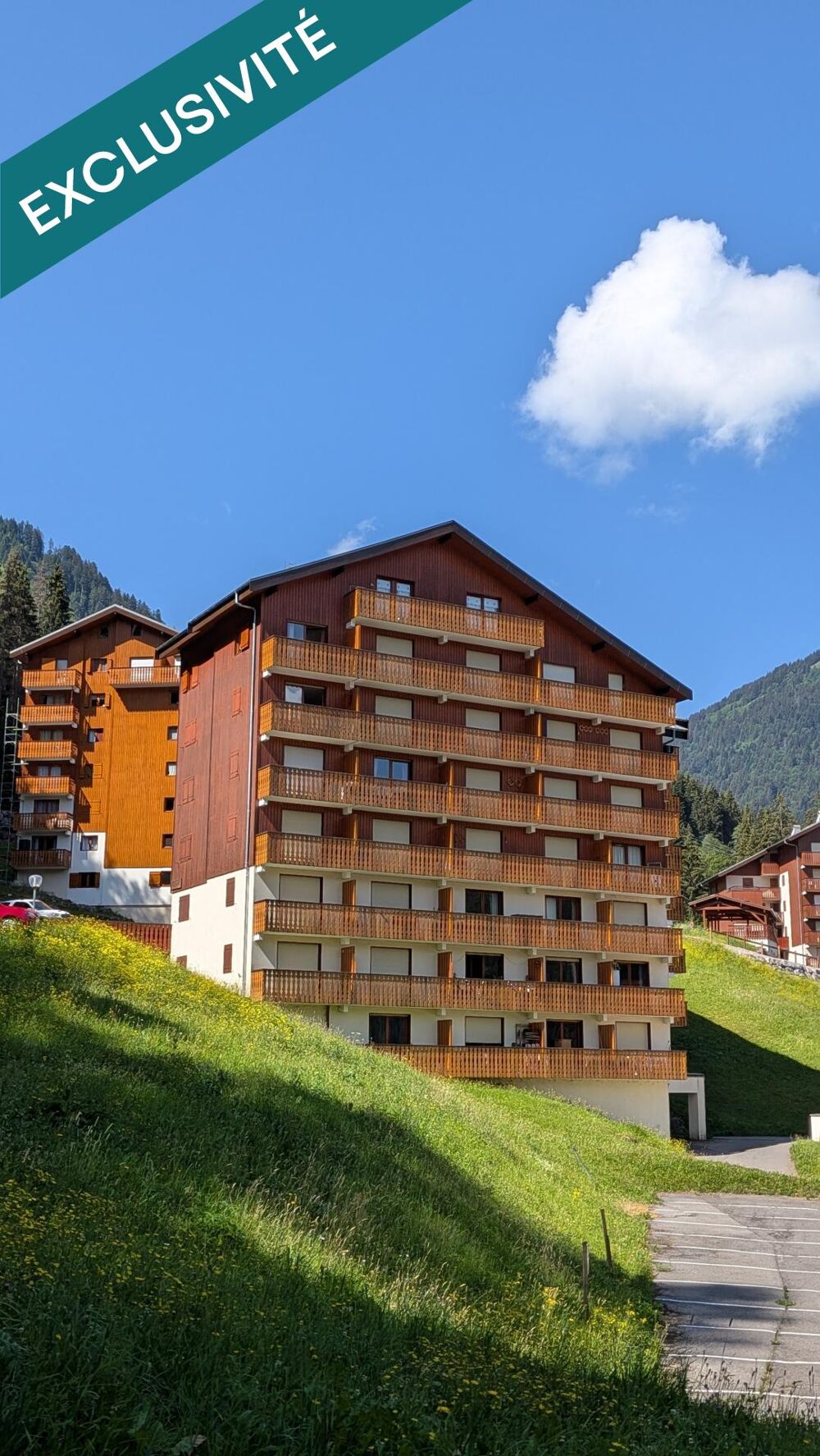 Vente Appartement RARE : Appartement 3 pièces de 33m2 carrez avec box fermé OFFRANT une VUE DEGAGEE , place de PARKING PRIVATIVE et CAVE Saint-jean-d'aulps