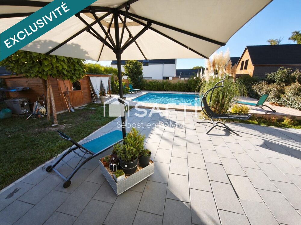 Vente Maison KINGERSHEIM – Maison de 147 m² avec piscine, garage double et terrain de 7,25 ares Kingersheim