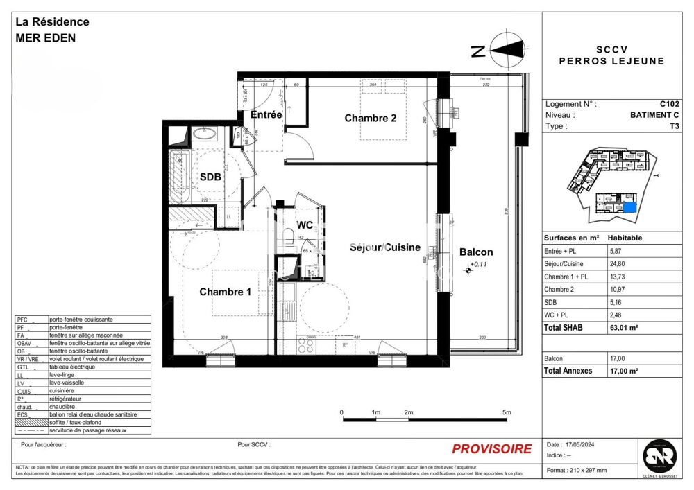 Vente Appartement Appartement T3 en VEFA ( Vente en l'Etat Futur d'Achèvement) Perros-guirec