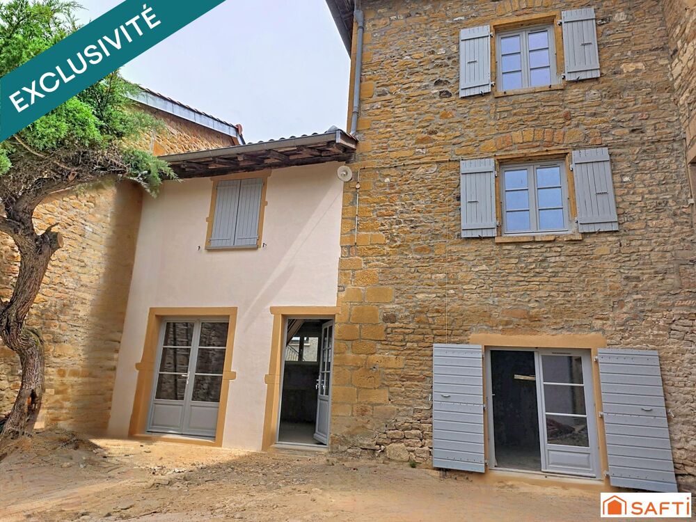 Vente Appartement ALIX – Triplex en pierres de 178 m² à aménager-patio cave Alix