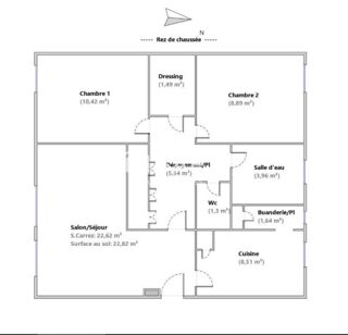  Appartement à vendre 3 pièces 65 m²