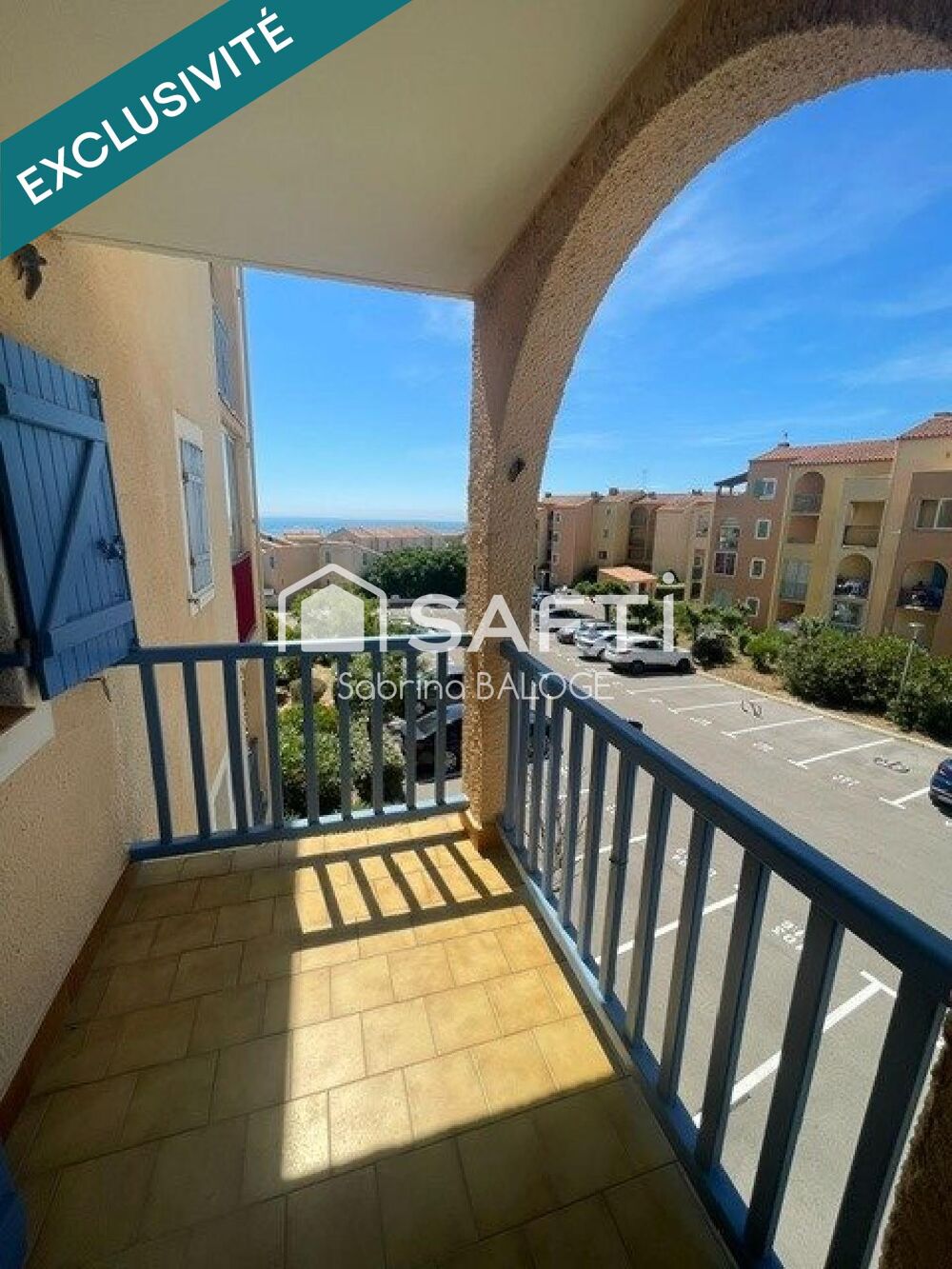 Balcon avec aperçu mer