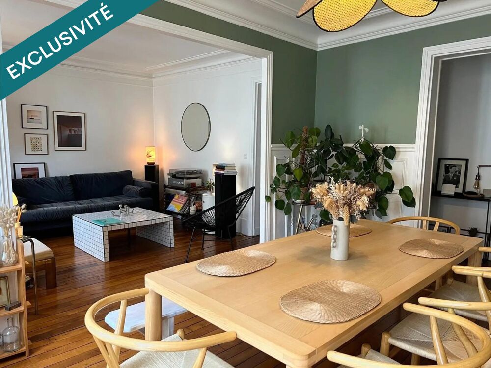 Vente Appartement T3 rénové avec goût – 3ème étage, 3 caves Paris 20