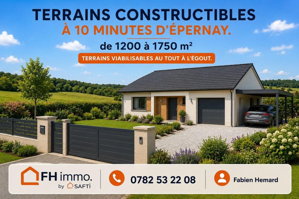 Vente Terrain TERRAIN A BÂTIR Montmort-lucy
