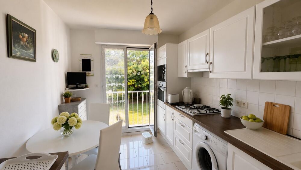 Grand T2 de 60 m2 avec cuisine indépendante, balcon, cave et parking