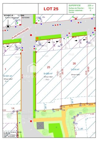  Terrain � vendre 325 m�