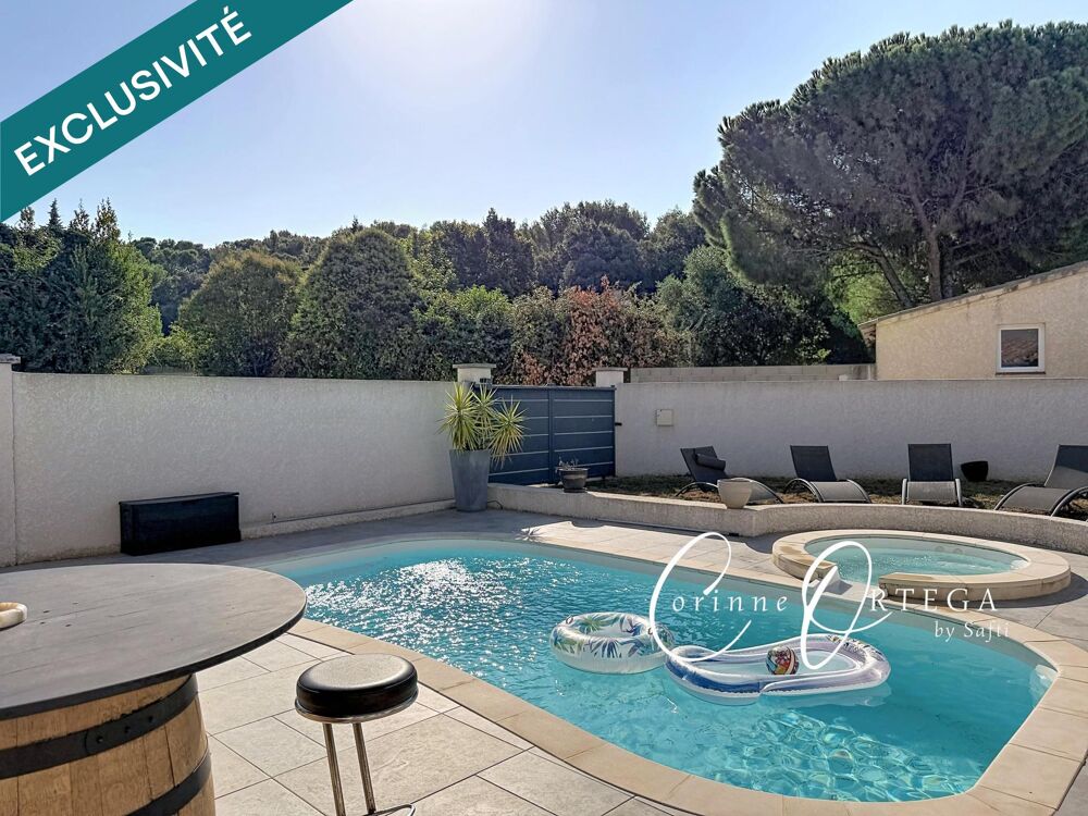 Vente Maison Villa Plain pied - 4 chambres - Piscine et Grand garage Beauvoisin