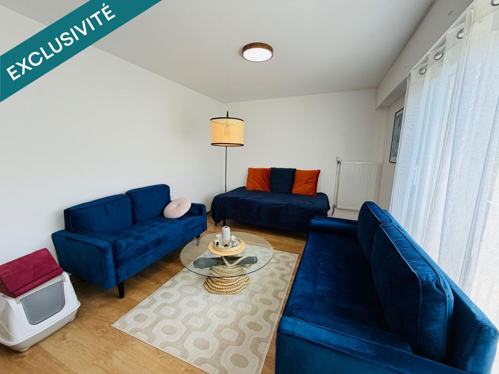 Appartement T2 de 65 m² entièrement rénové  Rez-de-jardin  Hyper-centre de Lannion