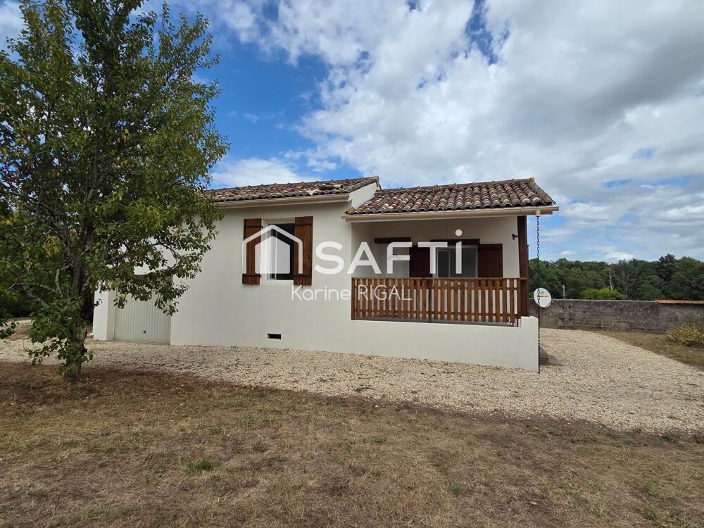 Maison 70m2, deux chambres, terrain 850 m2