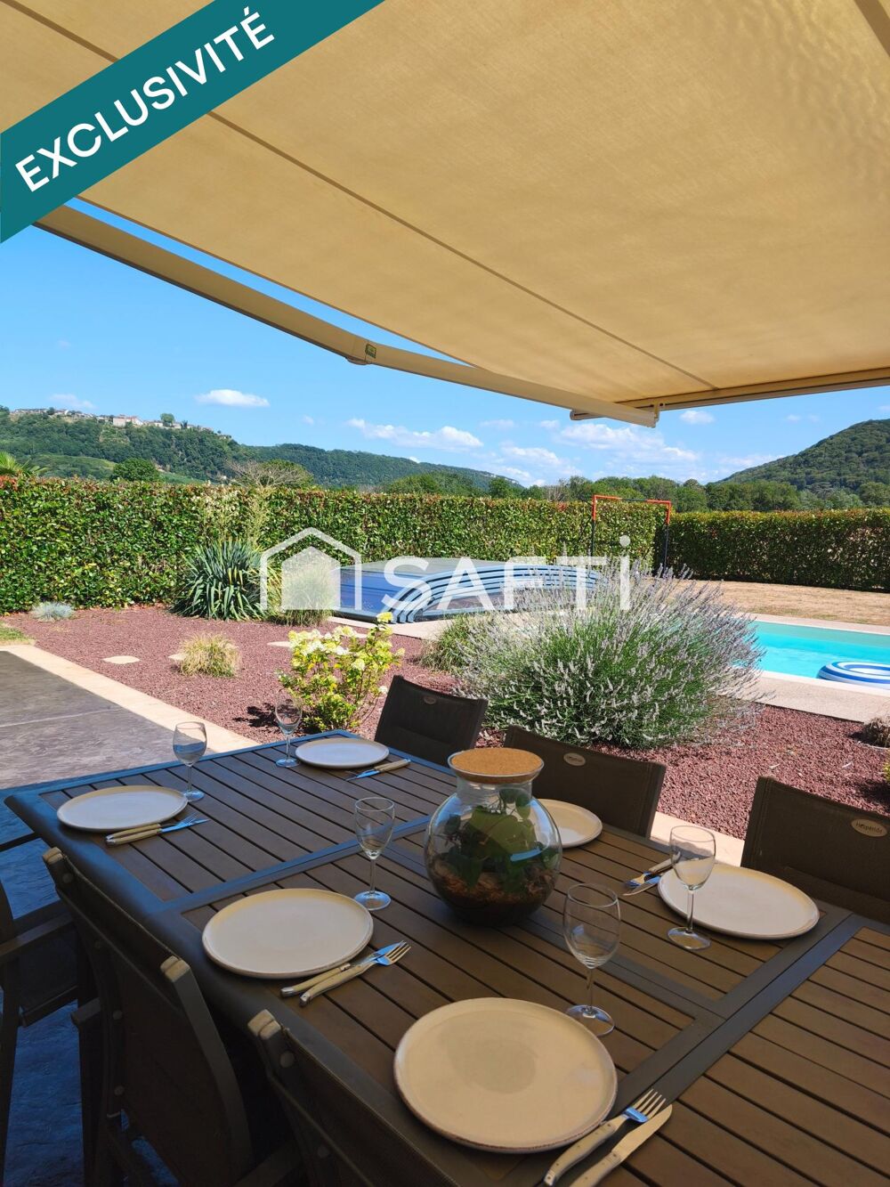 Vente Maison Vue Château Chalon, Piscine, zéro travaux ! Domblans