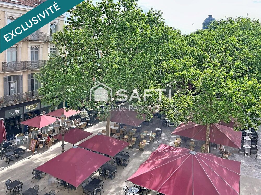 Appartement bourgeois 91m2, place Carnot à Carcassonne
