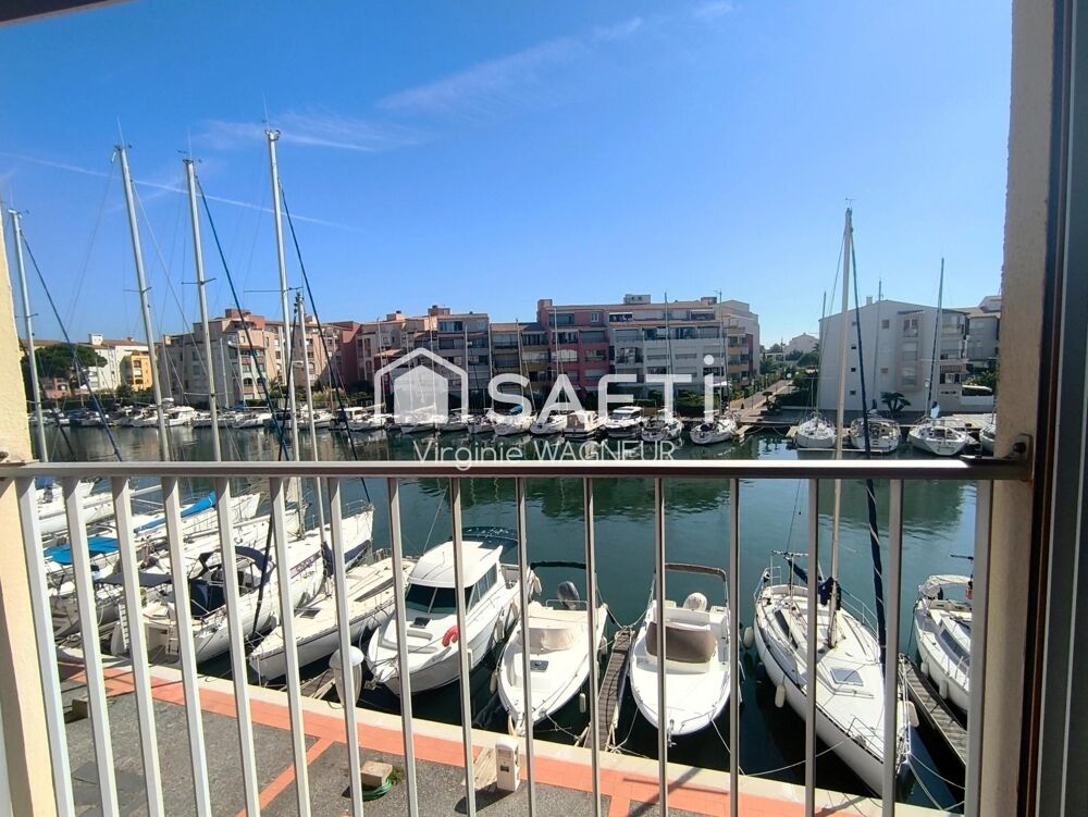 Vente Appartement Ile des Pêcheurs, studio cabine avec Vue chenal Cap d'agde
