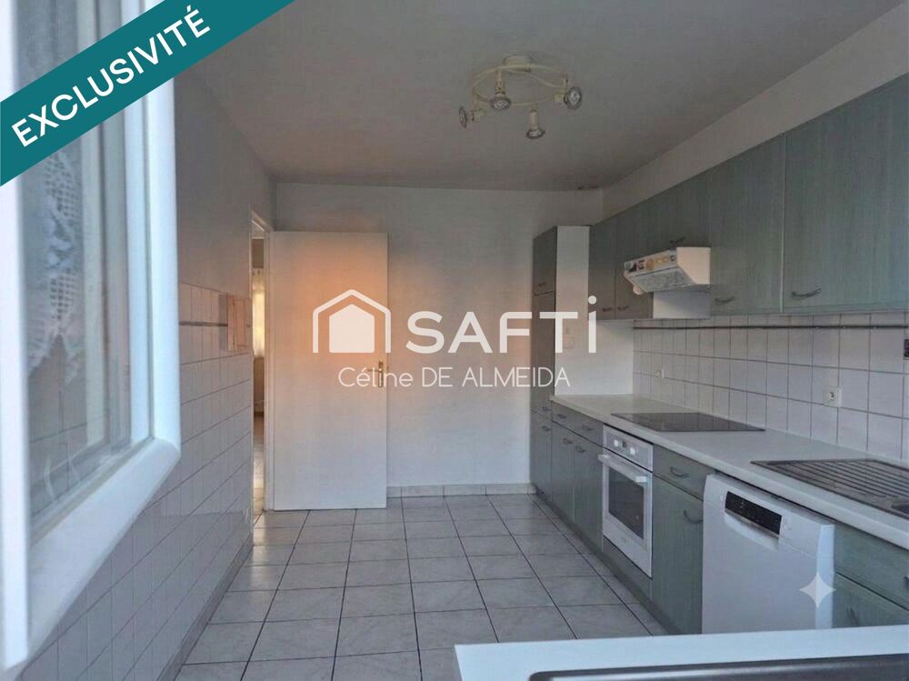 Maison T4 avec jardin, garage et cheminée